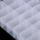 24 Compartment Slots Fishing Box Lure Bait Hook Tackle Box Storage Case with Adjustable Dividers