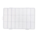 24 Compartment Slots Fishing Box Lure Bait Hook Tackle Box Storage Case with Adjustable Dividers