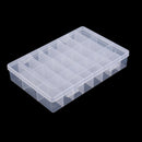 24 Compartment Slots Fishing Box Lure Bait Hook Tackle Box Storage Case with Adjustable Dividers