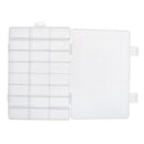 24 Compartment Slots Fishing Box Lure Bait Hook Tackle Box Storage Case with Adjustable Dividers