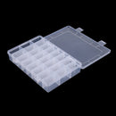 24 Compartment Slots Fishing Box Lure Bait Hook Tackle Box Storage Case with Adjustable Dividers