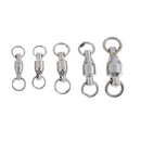 50pcs/lot Heavy Duty Ball Bearing 2# 3# 4# 5# 6# Swivels Rings for Sea Fishing