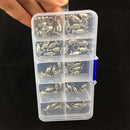 50pcs/lot Heavy Duty Ball Bearing 2# 3# 4# 5# 6# Swivels Rings for Sea Fishing