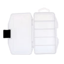 Durable Plastic Fishing Tackle Box DIY Stationery Lures Bait Hook Jewelry Beads Storage Case Transparent