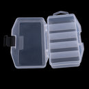 Durable Plastic Fishing Tackle Box DIY Stationery Lures Bait Hook Jewelry Beads Storage Case Transparent