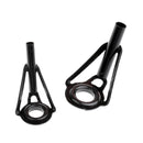 80Pcs Stainless Steel Fishing Rod Guides Tip Ring Rod Repair Kit DIY Eye Rings with Box