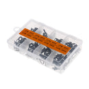 80Pcs Stainless Steel Fishing Rod Guides Tip Ring Rod Repair Kit DIY Eye Rings with Box