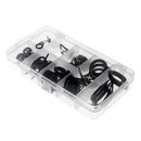 75Pcs Stainless Steel Sea Fishing Rod Guides Ring Set Rod Building DIY Eye Rings, Mixed Size