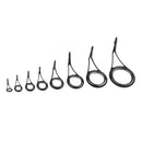 75Pcs Stainless Steel Sea Fishing Rod Guides Ring Set Rod Building DIY Eye Rings, Mixed Size
