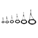 30Pcs Small Fishing Rod Parts Ring Saltwater Set Spinning Pole Eye Rings Kit Ceramic Ring Building Tip Tops Guide Accessories
