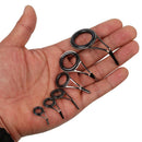 30Pcs Small Fishing Rod Parts Ring Saltwater Set Spinning Pole Eye Rings Kit Ceramic Ring Building Tip Tops Guide Accessories