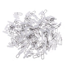 100pcs Fishing Line Sinker Slides Fishing Snap with Hooked Snap Delicate Mini Design
