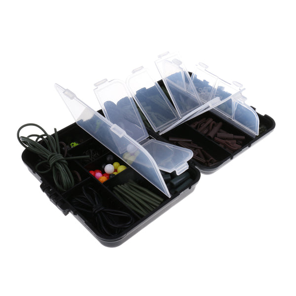 1 Set Plastic Carp Fishing Tackle Box Fishing Accessories Various Tackles Convenient to Carry