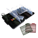 1 Set Plastic Carp Fishing Tackle Box Fishing Accessories Various Tackles Convenient to Carry