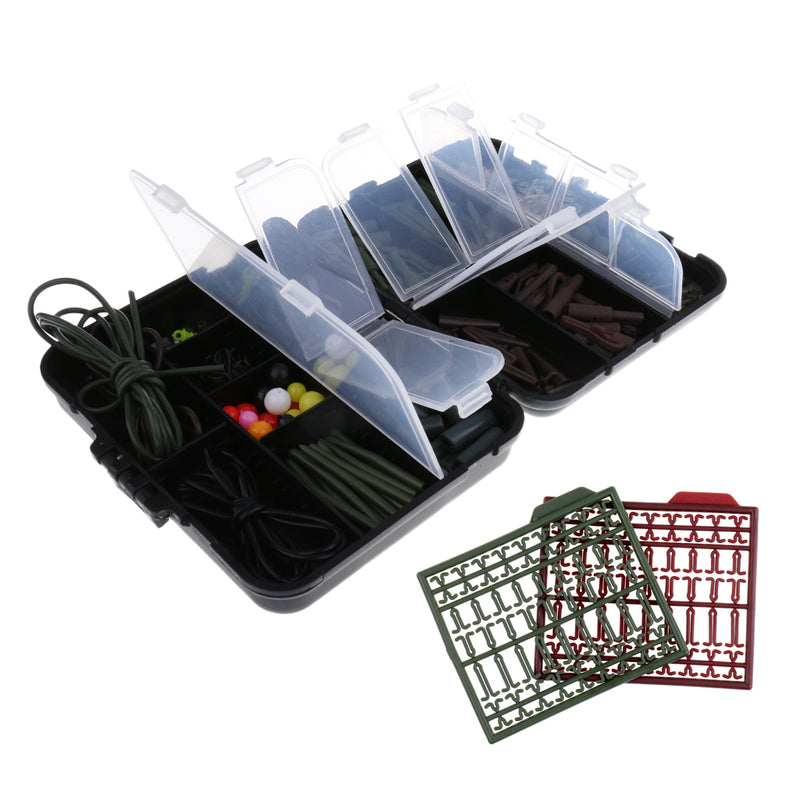 1 Set Plastic Carp Fishing Tackle Box Fishing Accessories Various Tackles Convenient to Carry