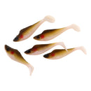 5Pcs Paddle Tail Grub Soft Worm Fishing Lures Bait Shads Bass Trout Tackle Baits for Saltwater and Freshwater