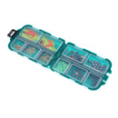 10 Compartments Fishing Lure Split Shot Sinkers Hooks Rig Baits Luminous Beads Storage Case Tackle Box
