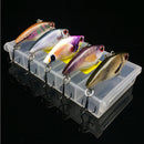 5pcs Hard Plastic Crank Baits 4cm/3.5g Fishing Lures Sinking Rattles Bass Hooks with Tackle Box Saltwater Freshwater Fishing