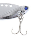 3Pcs Silver Minnow Spoon Hard Bait Metal Fishing Lures Baits with Treble Hooks Suit for Pike, Largemouth Bass, Walleye, Salmon and Trout Fishing