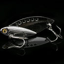 3Pcs Silver Minnow Spoon Hard Bait Metal Fishing Lures Baits with Treble Hooks Suit for Pike, Largemouth Bass, Walleye, Salmon and Trout Fishing