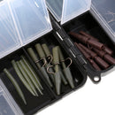 Safety Clips Swivels Carp Fishing Tackle Box Various Tackles Fishing Rig Set Clips Swivels For Hair Rigs