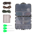Safety Clips Swivels Carp Fishing Tackle Box Various Tackles Fishing Rig Set Clips Swivels For Hair Rigs