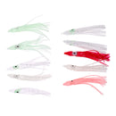 10 Pieces Squid Lure Soft Baits Octopus Squid Skirt Lure Sea Fishing Vivid and Lifelike