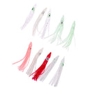 10 Pieces Squid Lure Soft Baits Octopus Squid Skirt Lure Sea Fishing Vivid and Lifelike