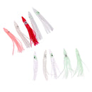 10 Pieces Squid Lure Soft Baits Octopus Squid Skirt Lure Sea Fishing Vivid and Lifelike