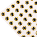 300pcs 3mm Fishing Eyes Simulation Fishing Lure Eyes Accessories 3 Colors Vivid and Lifelike
