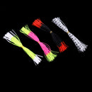 4 Bundles 12.5cm Length Fly Tying Rubber Threads Skirts Silicone Straps
