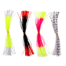 4 Bundles 12.5cm Length Fly Tying Rubber Threads Skirts Silicone Straps