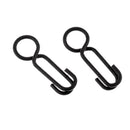 50pcs Stainless Steel Mini Fishing Quick Change Clips Round Head Snap Safty Connector Pin Carp Fishing Tackle Black