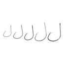 50Pcs Fishing Hook Carbon Steel 4#/2#/1#/1/0#/2/0# Jig Hook Fishhook Tackle