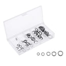 50Pcs Stainless Steel Solid Ring Jig Carp Fishing Terminal Tackle Rig Ring