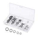 50Pcs Stainless Steel Solid Ring Jig Carp Fishing Terminal Tackle Rig Ring