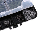 189Pcs Fishing Accessories Tackle Kit Including Worm Lures Hooks Swivels Snaps Stoppers Beads Assortment Kit