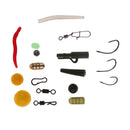 189Pcs Fishing Accessories Tackle Kit Including Worm Lures Hooks Swivels Snaps Stoppers Beads Assortment Kit