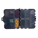 189Pcs Fishing Accessories Tackle Kit Including Worm Lures Hooks Swivels Snaps Stoppers Beads Assortment Kit