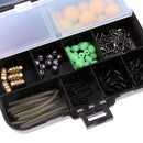189Pcs Fishing Accessories Tackle Kit Including Worm Lures Hooks Swivels Snaps Stoppers Beads Assortment Kit
