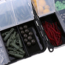 189Pcs Fishing Accessories Tackle Kit Including Worm Lures Hooks Swivels Snaps Stoppers Beads Assortment Kit
