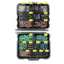Fishing Tackle Kit Different Fishing Swivels Snaps, 174Pcs Fishing Tackle Gear Set