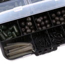 Fishing Tackle Kit Different Fishing Swivels Snaps, 174Pcs Fishing Tackle Gear Set