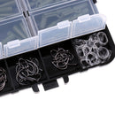 Fishing Tackle Kit Different Fishing Swivels Snaps, 174Pcs Fishing Tackle Gear Set