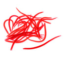 20Pcs Fishing Soft Lure Earthworm Bait with Red Artificial Rubber , Plastic Soft Earthworm Bait for Freshwater and Saltwater Species