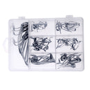 60pcs Fishing Rod Guides Tip Rings Set Rod Repair Kit DIY Eye Ring with Box