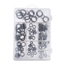 55Pcs/box Stainless Steel Fishing Rod Guides Rod Repair Kit DIY Eye Rings