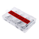 40pcs/box Fishing Rod Guides Tip Rings Rod Repair Kit DIY Eye Ring, 8 Sizes
