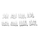40pcs/box Fishing Rod Guides Tip Rings Rod Repair Kit DIY Eye Ring, 8 Sizes