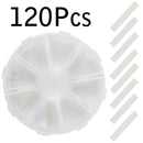 120Pcs Ingrown Toe Nail Corrector Paronychia Toenail Correction Pedicure Tool with Transparent Split Case Box